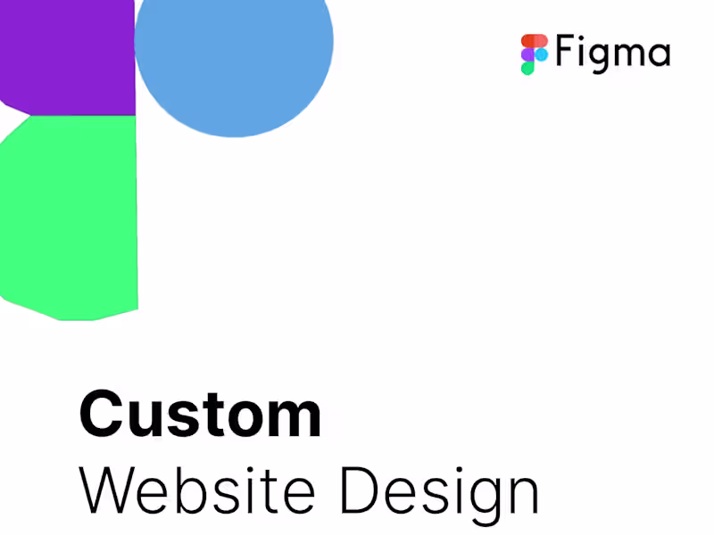 Cover image for Custom Website Design in Figma