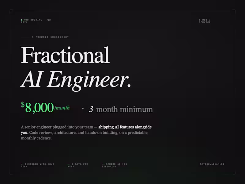 Cover image for Fractional AI Engineer