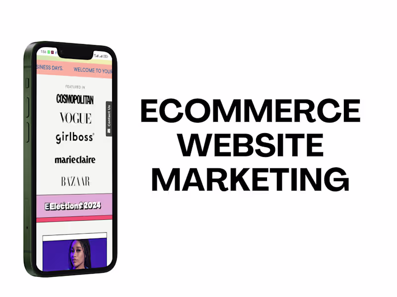 Cover image for Ecommerce website marketing