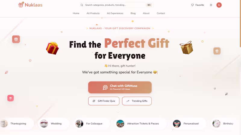 Cover image for GiftMuse Platform Development