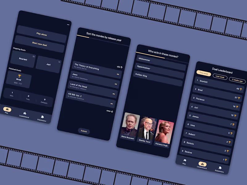 Cover image for Dynamic Movie Trivia App Development