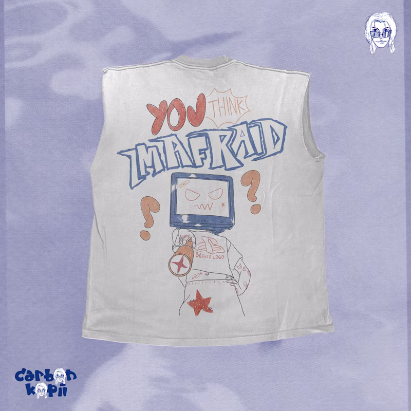 Cover image for Graphic Tee Design #4 - I am Afraid on Behance