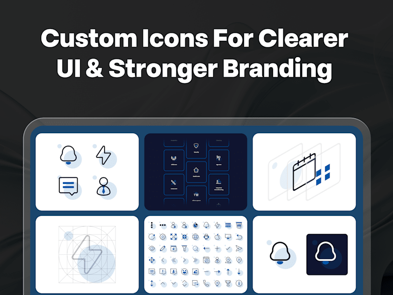 Cover image for Custom Icon Design for Stronger Brand Identity & UI Clarity