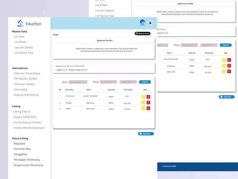 Cover image for E-Auction Web Application Design