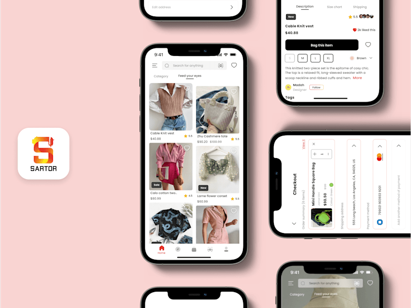 Cover image for Sartor app- Re-designing the Sartor buyer experience
