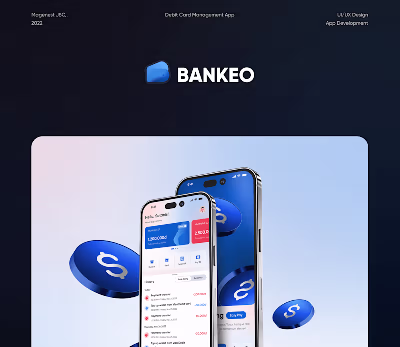 Cover image for BANKEO | Debit Card Management