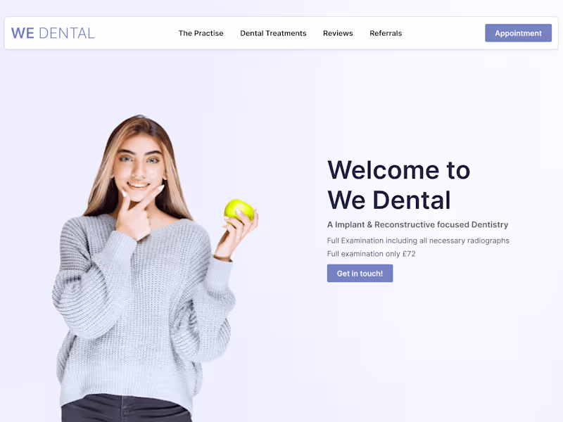 Cover image for Dental Practise Redesign