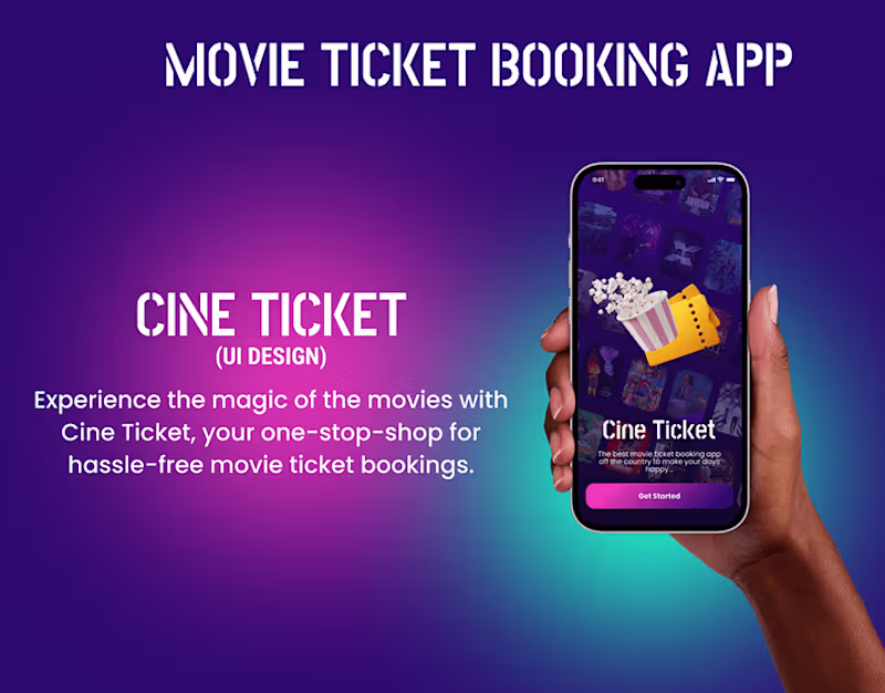 Cover image for Cini Ticket / UI Design on Behance
