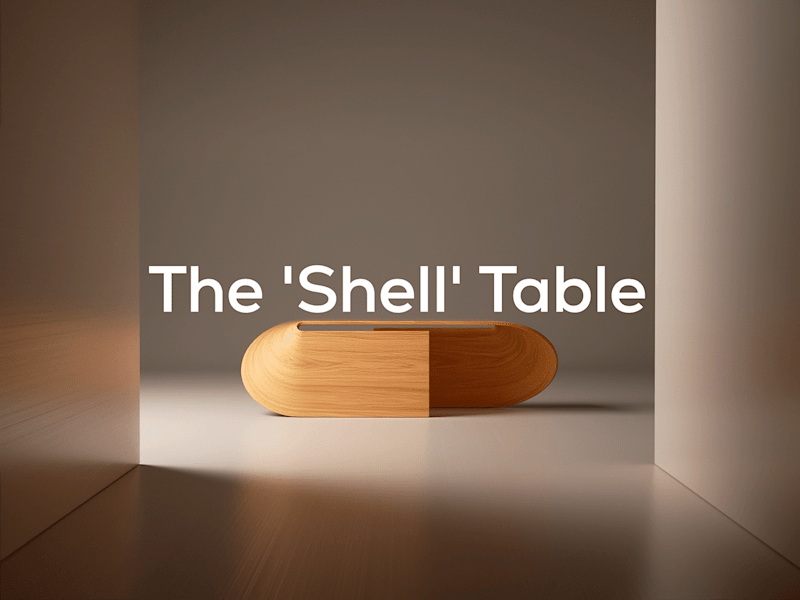 Cover image for The 'Shell' Table - 3D Furniture Film