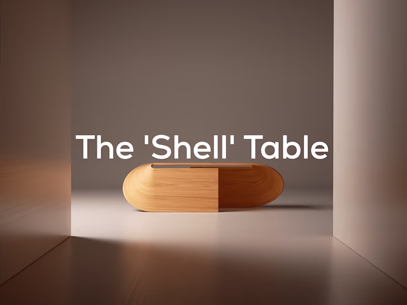 Cover image for The 'Shell' Table - 3D Furniture Film