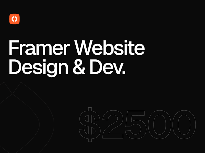 Cover image for Framer Website Design & Devlopment 