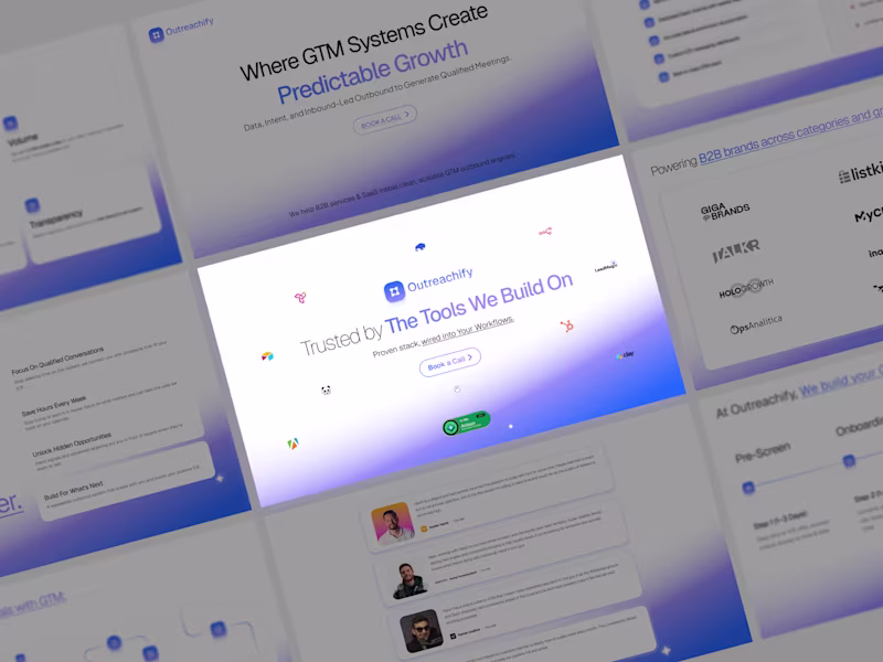 Cover image for Outreachify – Complete Pitch Deck Design