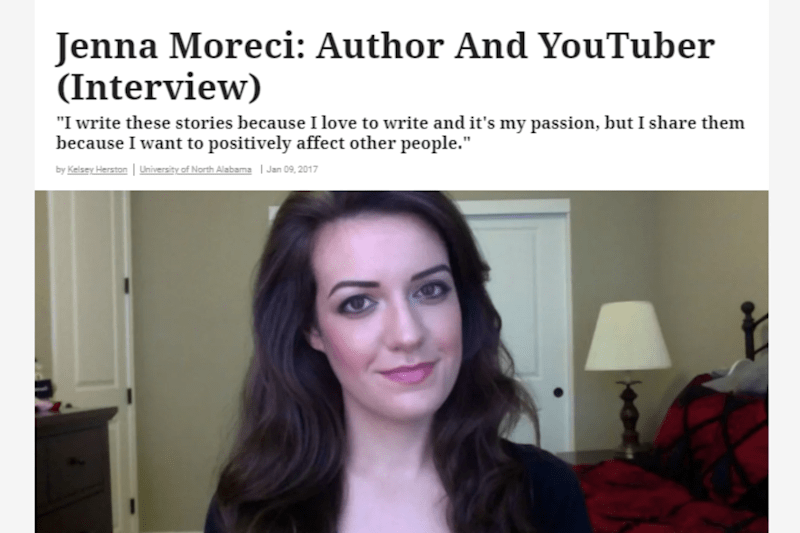 Cover image for Odyssey - Author Jenna Moreci Article