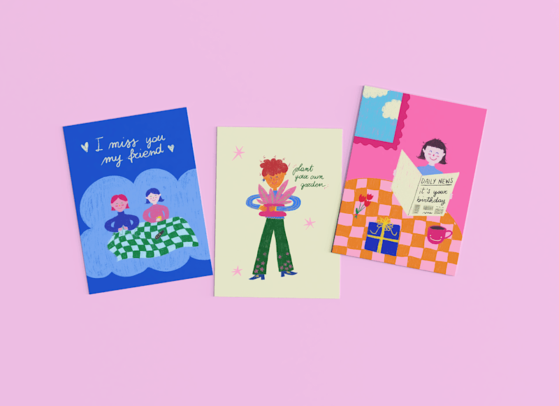 Cover image for Illustrated greeting card