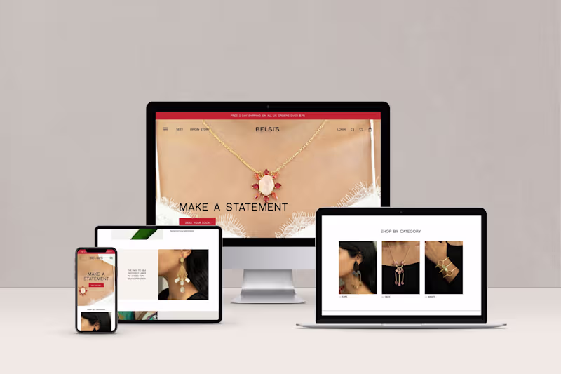 Cover image for Branding & Web Design for eCommerce Jewelry Brand
