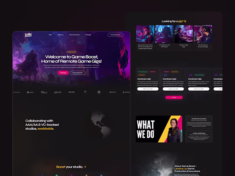 Cover image for Game Boost | Corporate Website