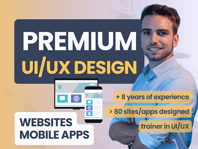 Cover image for UI/UX Design Prototype for your Website, App or SaaS