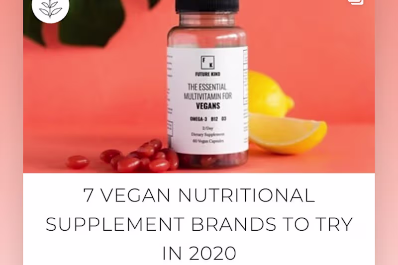 Cover image for Best of Vegan Nutritional Supplements 2020