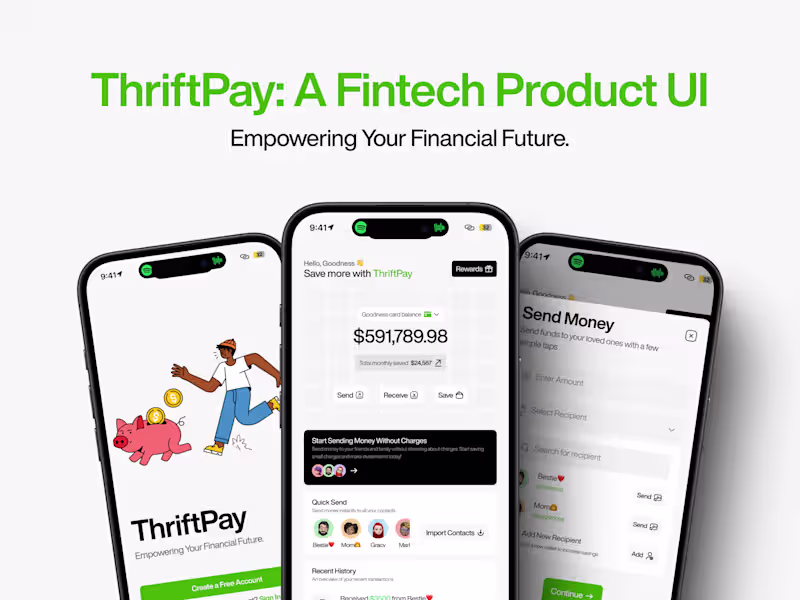 Cover image for ThriftPay:A Fintech Product