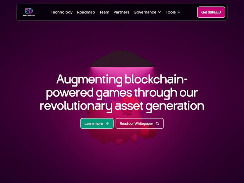 Cover image for BreederDAO Landing Page Design