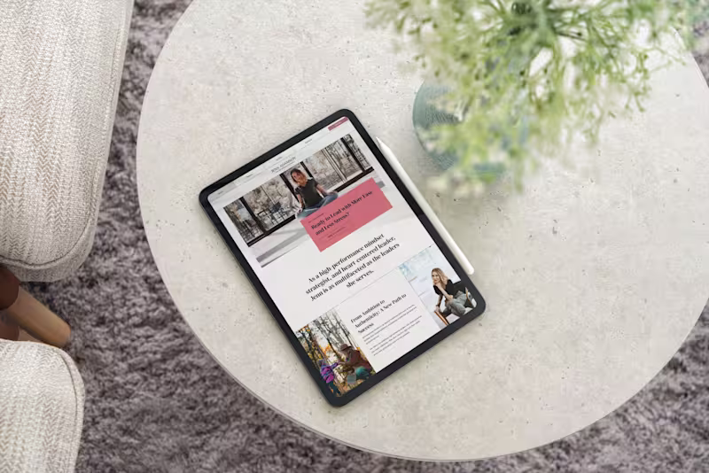 Cover image for Website Design for Leadership Coach Jenn Adamson