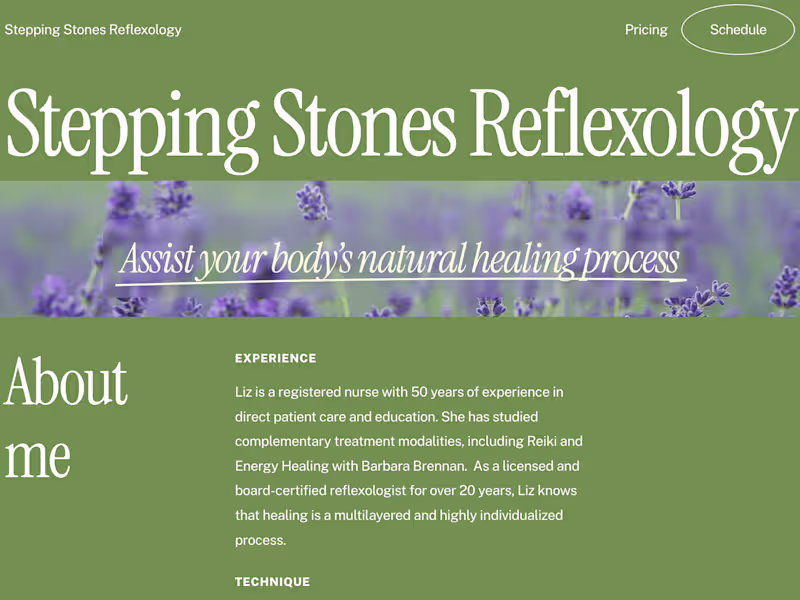 Cover image for Stepping Stones Reflexology