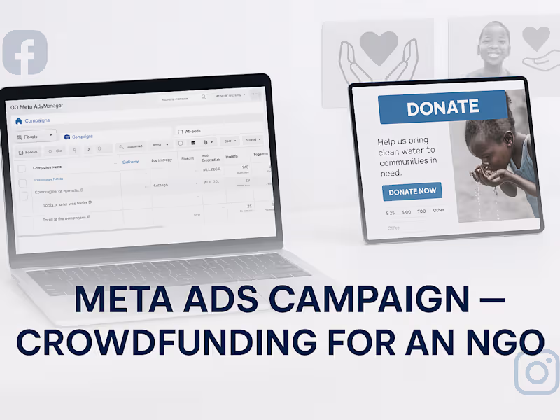 Cover image for Meta Ads Campaign: Scaling Crowdfunding for an American NGO
