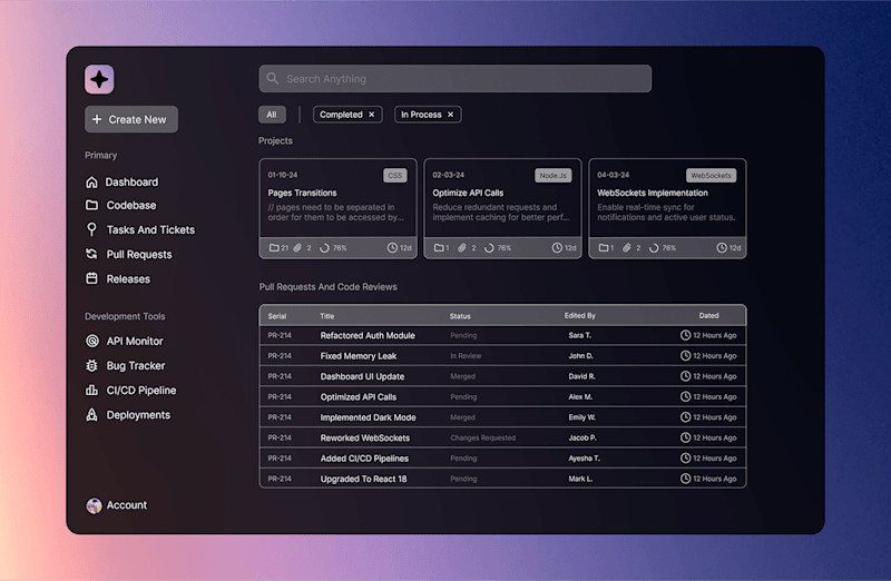 Cover image for Project Management Tool