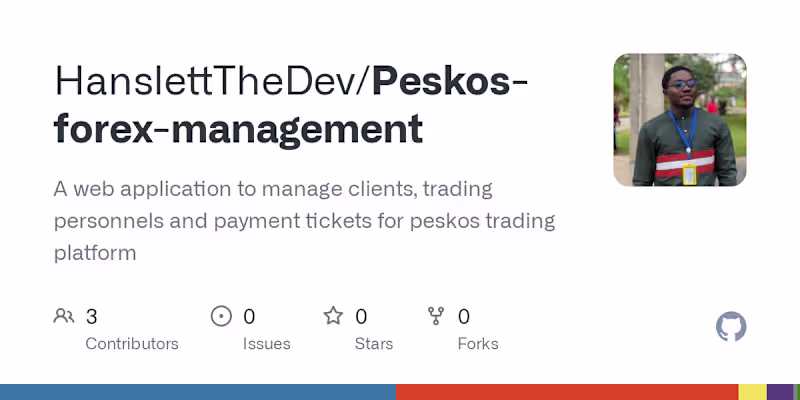 Cover image for Peskos - A Customer-Client Management System