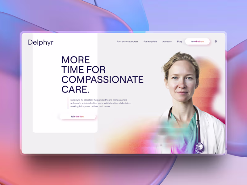 Cover image for AI Healthcare Platform Built in Framer