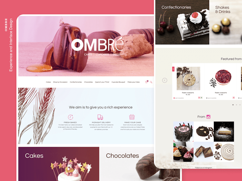 Cover image for Ombre Chocolate Website