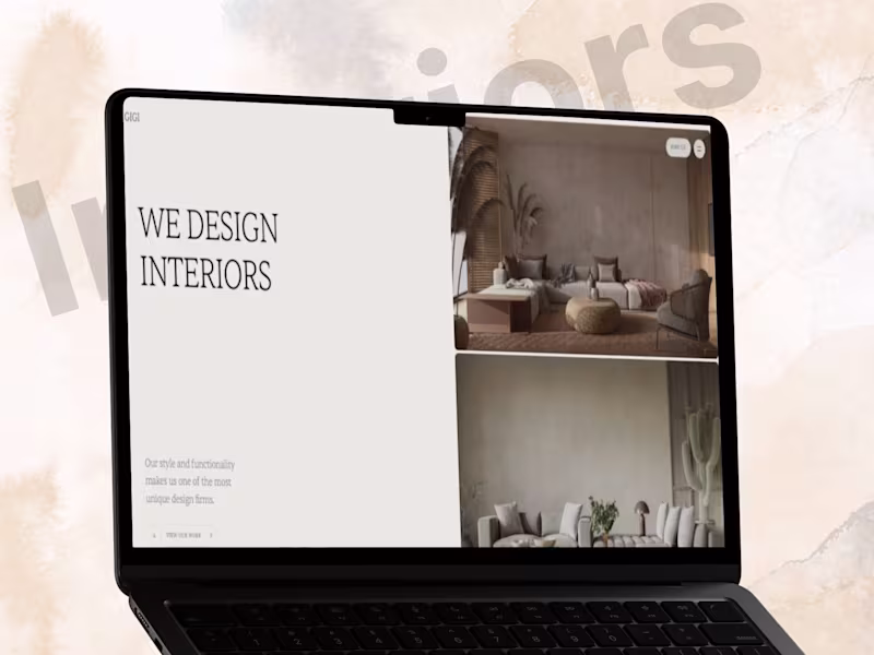 Cover image for Interiors – Functionality Website Development in Webflow