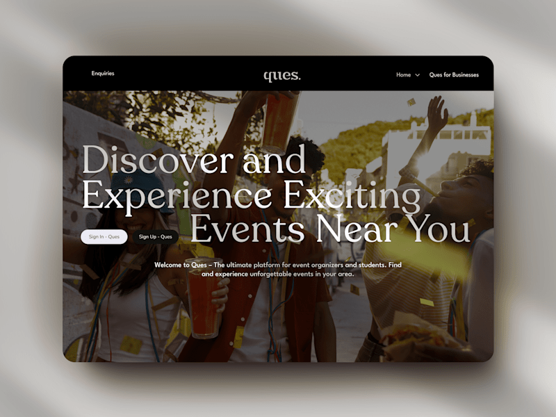 Cover image for Ques : Event Management
