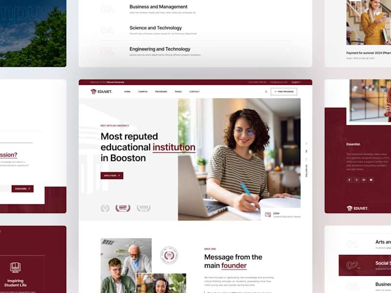 Cover image for Eduvet University Website Design