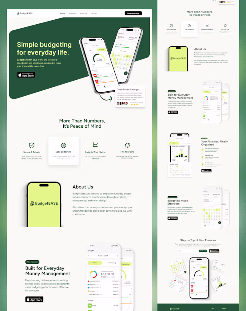 Cover image for  Finance Landing Page Design