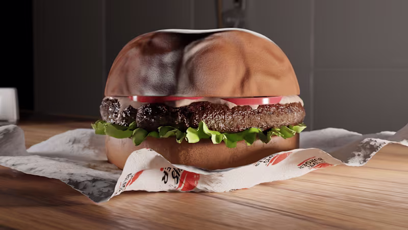 Cover image for Realistic 3D Burger Model Creation
