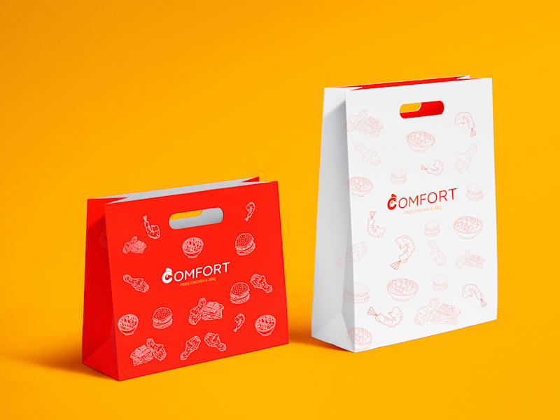 Cover image for Comfort-Ghost Kitchen-Logo & Branding :: Behance
