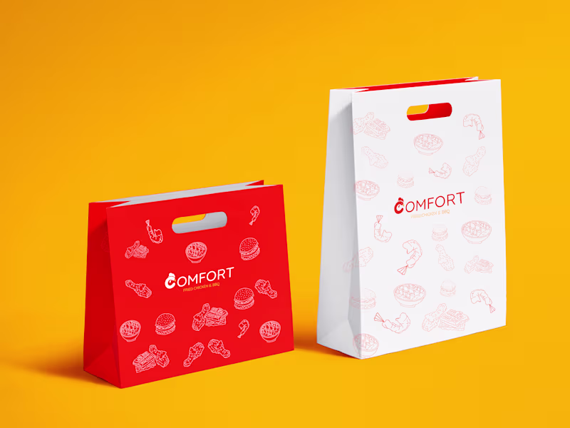 Cover image for Comfort-Ghost Kitchen-Logo & Branding :: Behance
