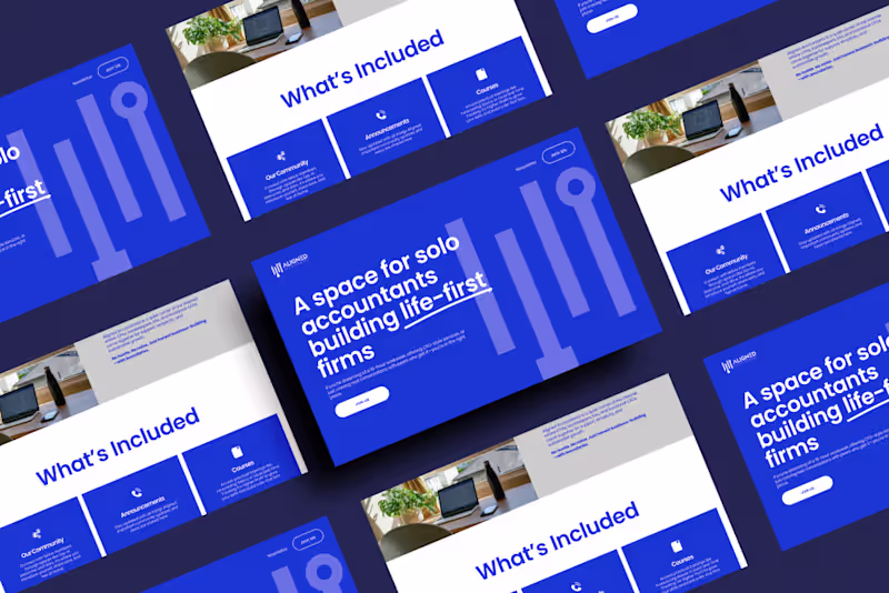 Cover image for Squarespace Website Design for Aligned Accountants (https://...