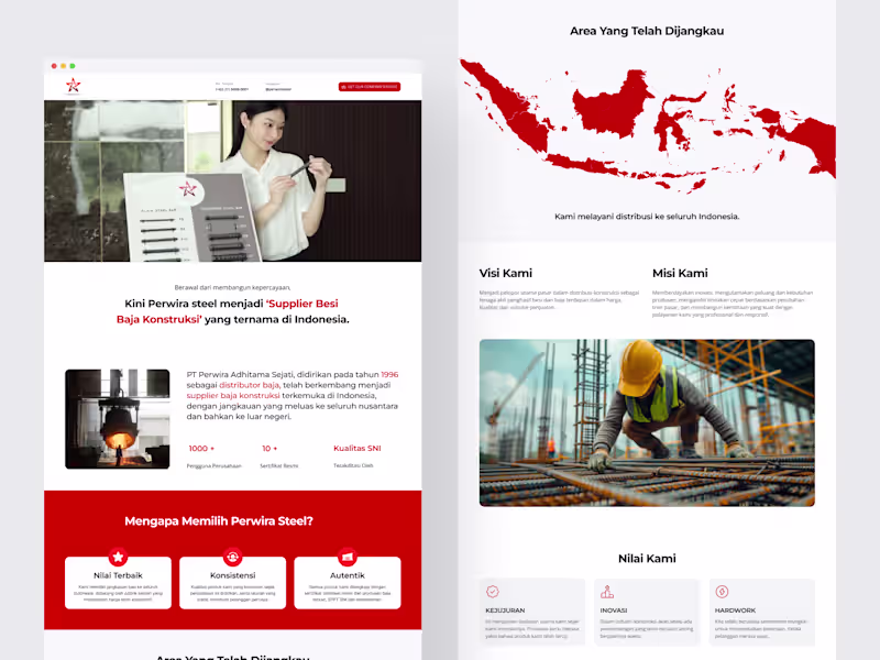 Cover image for Perwira Steel - About Us Page