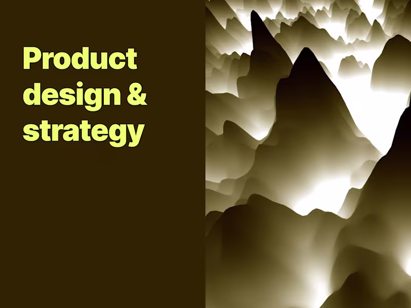 Cover image for Next level product design & strategy for maximum value 🚀