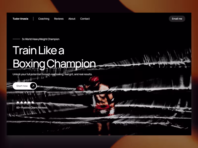 Cover image for Personal Trainer - Landing Page