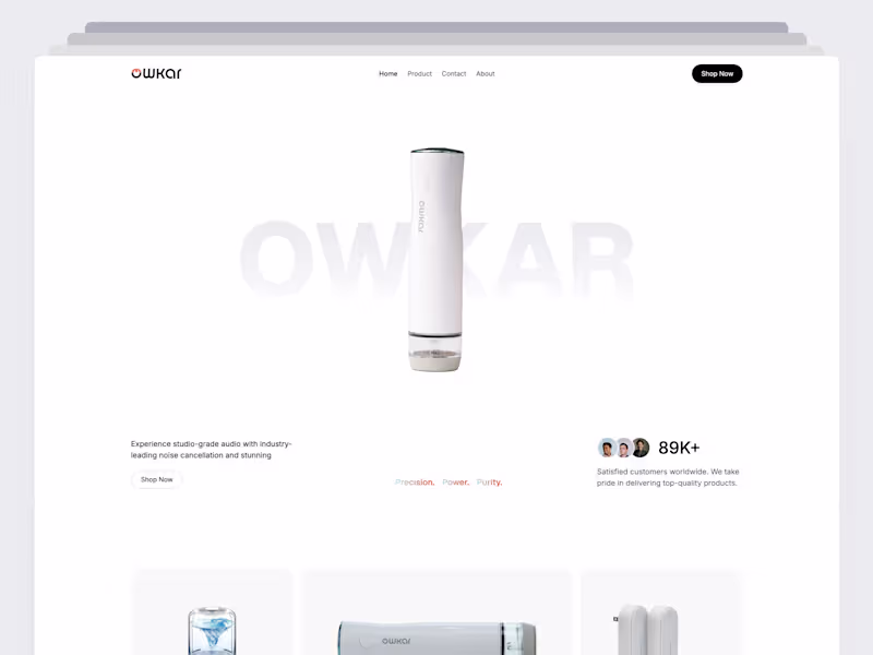 Cover image for OWKAR - Amazon New Product Landing Page Design