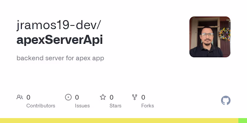 Cover image for Apex App Backend Server Development