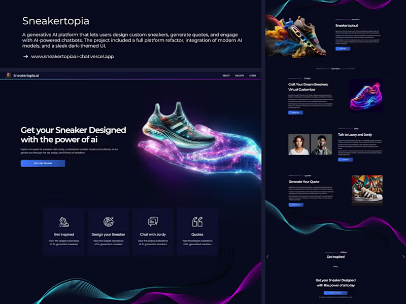 Cover image for Sneakertopia - Sneaker Design with AI-Powered Customization