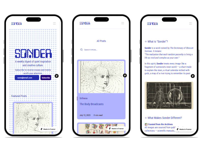 Cover image for Sonder Newsletter Website Development