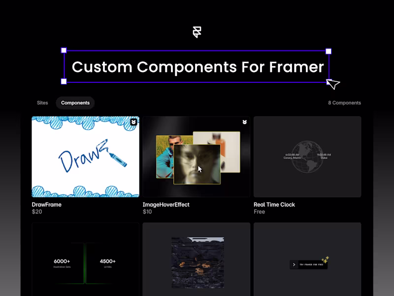 Cover image for Custom Interactive Components for Framer