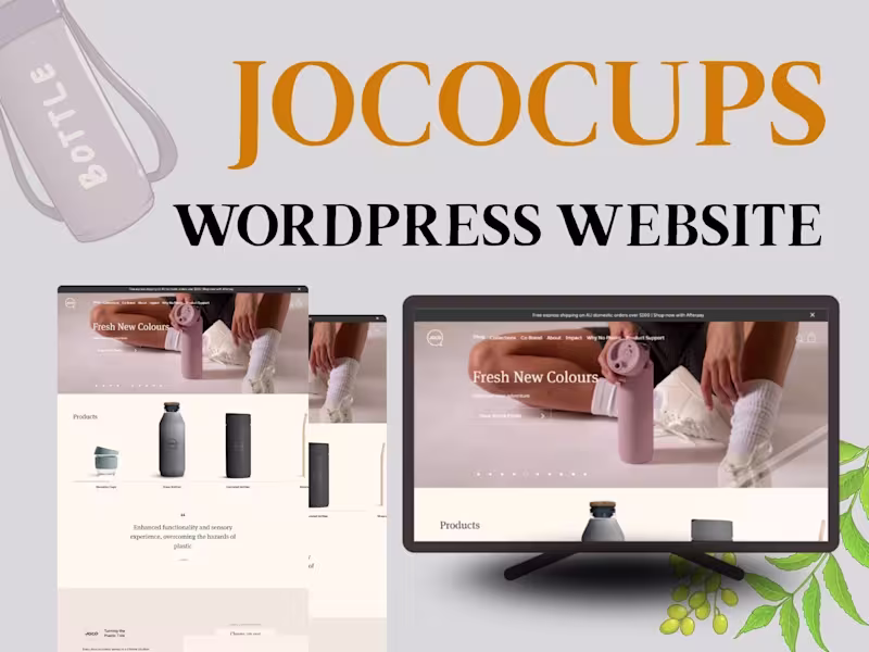 Cover image for JOCO CUPS | Wordpress Website