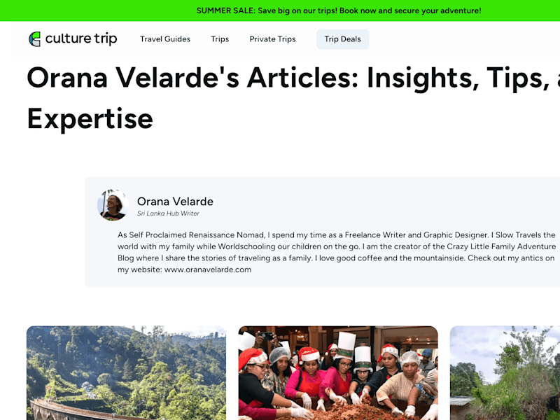 Cover image for Travel Articles on Sri Lanka for The Culture Trip