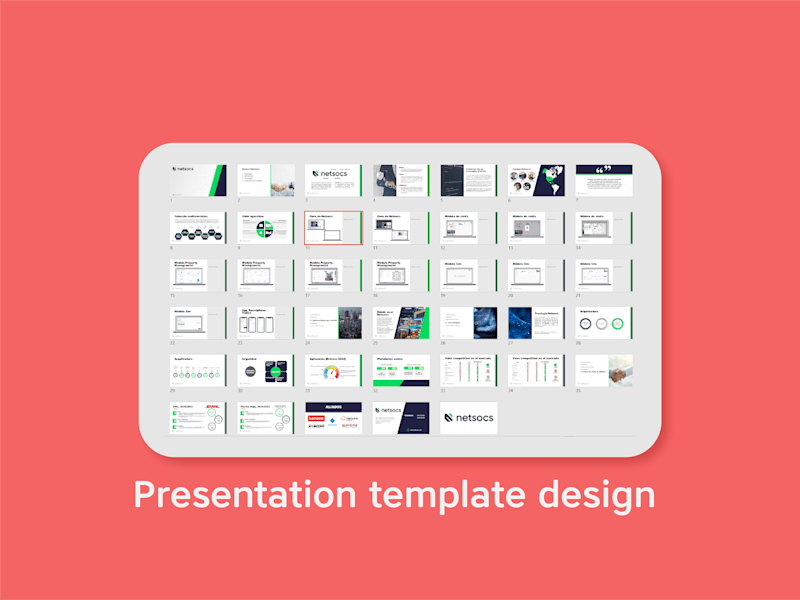 Cover image for Presentation template design